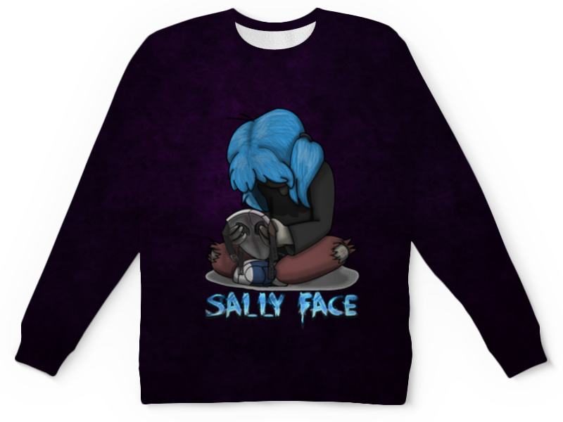Printio Детский свитшот с полной запечаткой Sally face (салли фейс) printio свитшот женский с полной запечаткой sally face салли фейс