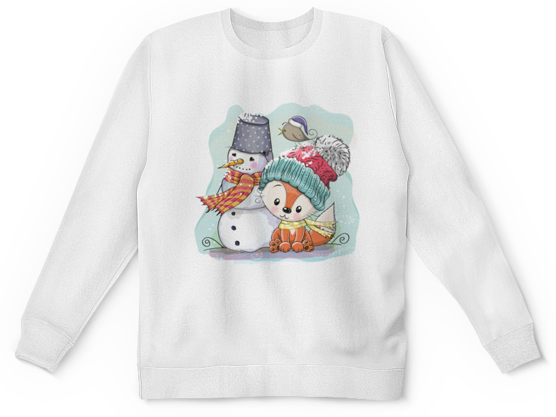 Printio Детский свитшот с полной запечаткой Лисичка и снеговик printio детский свитшот с полной запечаткой лисичка и снеговик
