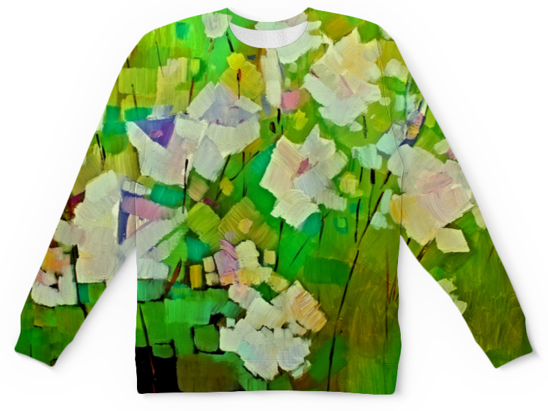 Printio Детский свитшот с полной запечаткой Весна красками printio футболка с полной запечаткой мужская весна красками
