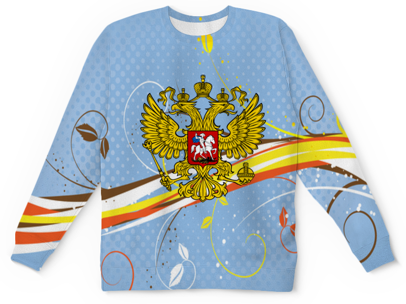 Printio Детский свитшот с полной запечаткой Россия