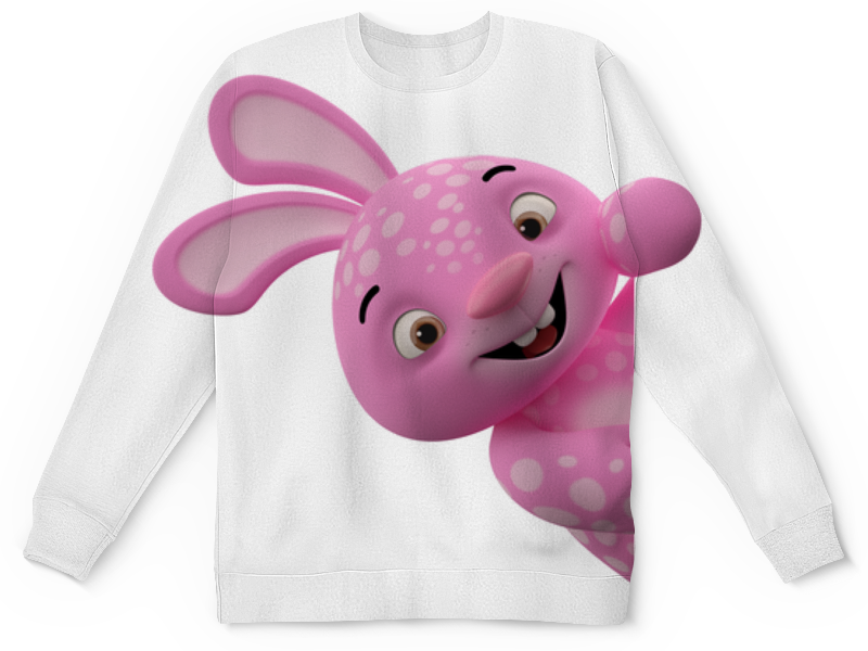 Printio Детский свитшот с полной запечаткой Розовый слон 