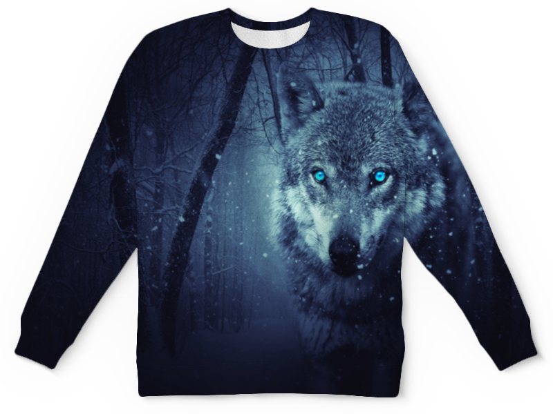 Printio Детский свитшот с полной запечаткой Волчий взгляд printio футболка с полной запечаткой мужская волчий взгляд