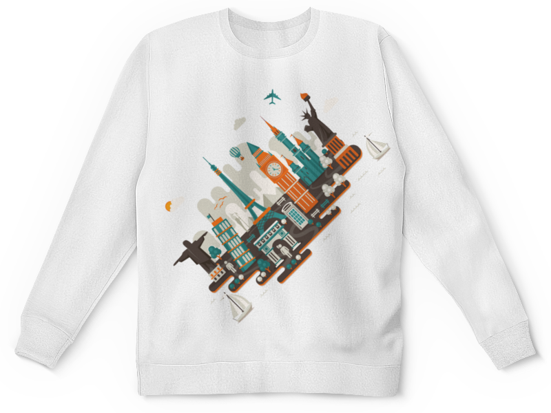 Printio Детский свитшот с полной запечаткой Серия: всюдубуду printio футболка с полной запечаткой мужская эйфелева башня