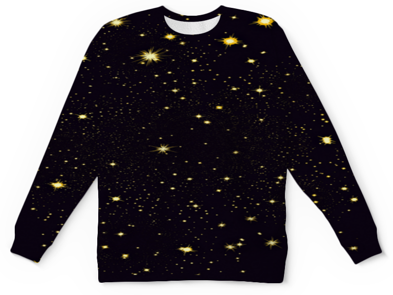 Printio Детский свитшот с полной запечаткой Звездочки на темнеющем небе. printio детский свитшот с полной запечаткой звезды в небе
