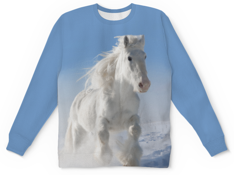 Printio Детский свитшот с полной запечаткой Лошадь printio свитшот мужской с полной запечаткой лошадь