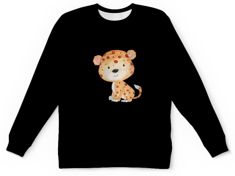 Printio Детский свитшот с полной запечаткой Леопард printio детский свитшот с полной запечаткой радужный леопард