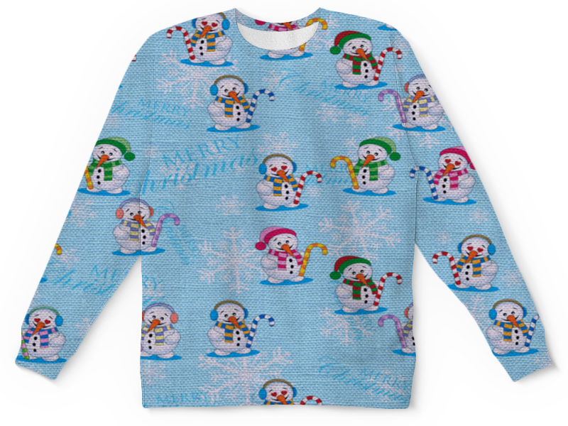 Printio Детский свитшот с полной запечаткой Снеговики printio детский свитшот с полной запечаткой снеговики