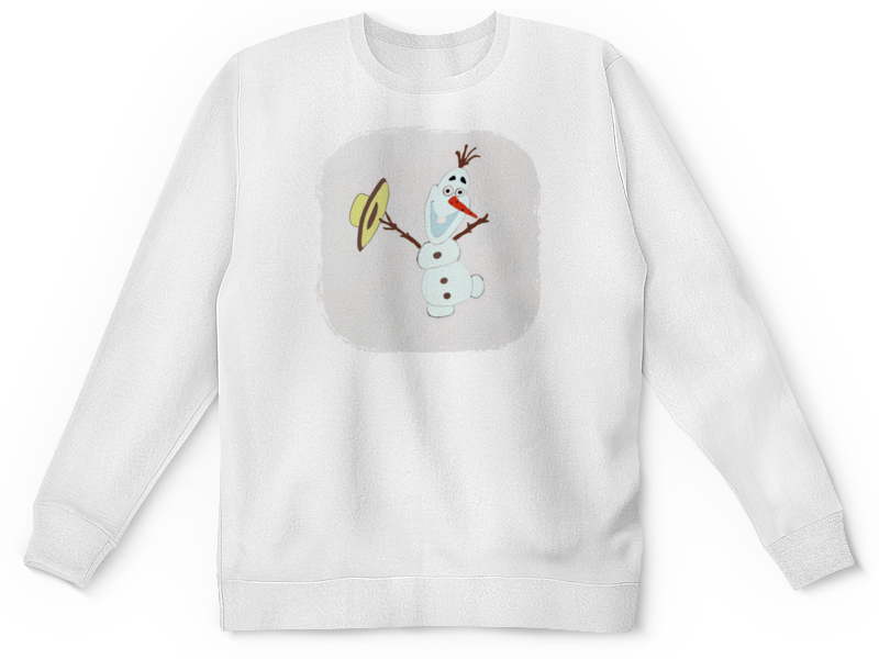 веселый снеговик игры и головоломки Printio Детский свитшот с полной запечаткой Снеговик