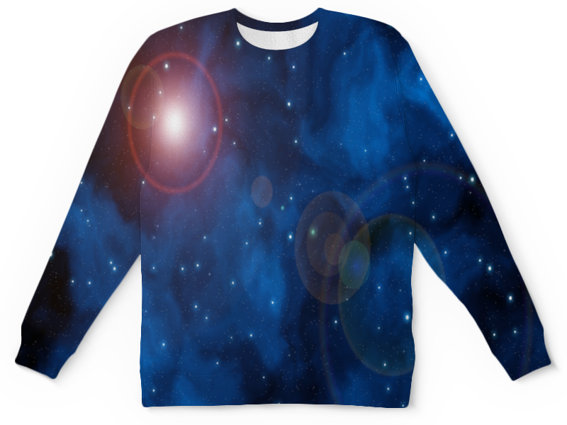 Printio Детский свитшот с полной запечаткой Вспышки в космосе printio футболка с полной запечаткой женская вспышки в космосе