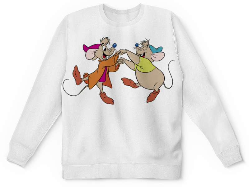 сумка веселые лиса и волк танцуют фиолетовый Printio Детский свитшот с полной запечаткой Веселые мышки танцуют от радости.
