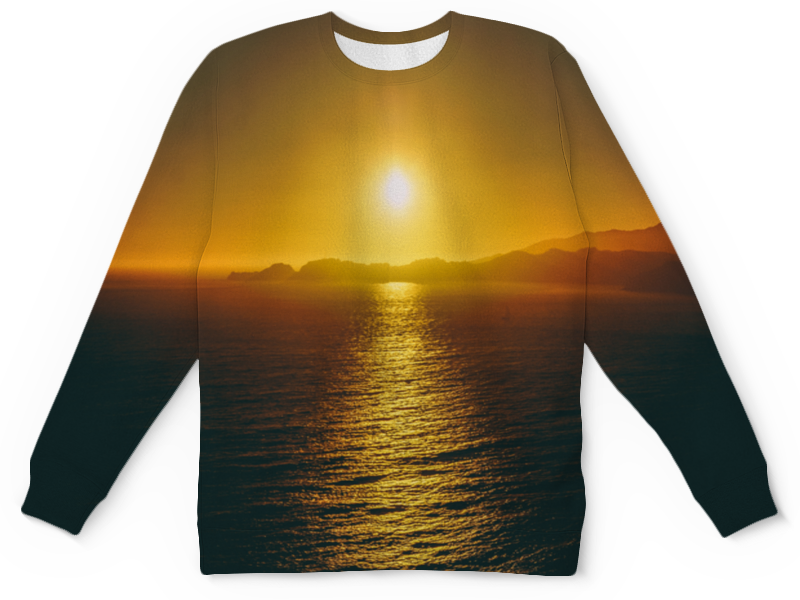 Printio Детский свитшот с полной запечаткой Закат над морем printio футболка с полной запечаткой женская закат над морем