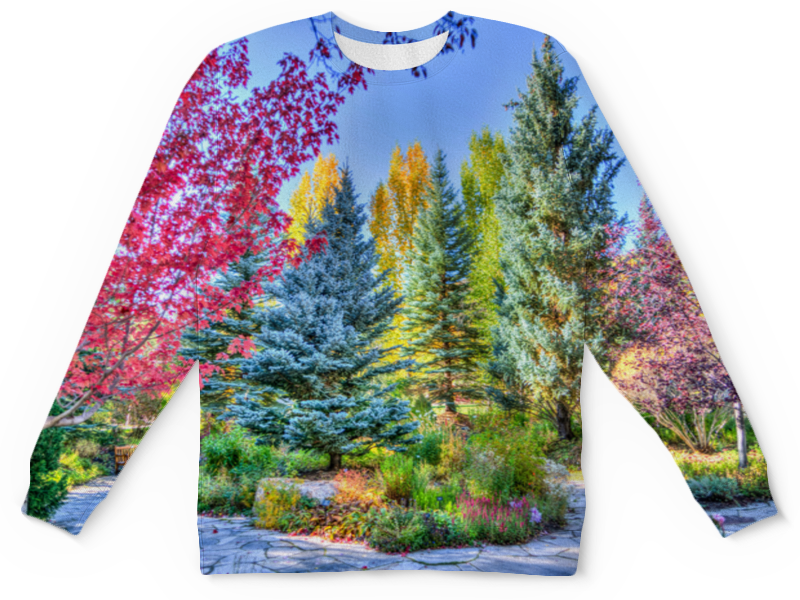 Printio Детский свитшот с полной запечаткой Деревья в красках printio футболка с полной запечаткой мужская деревья в красках