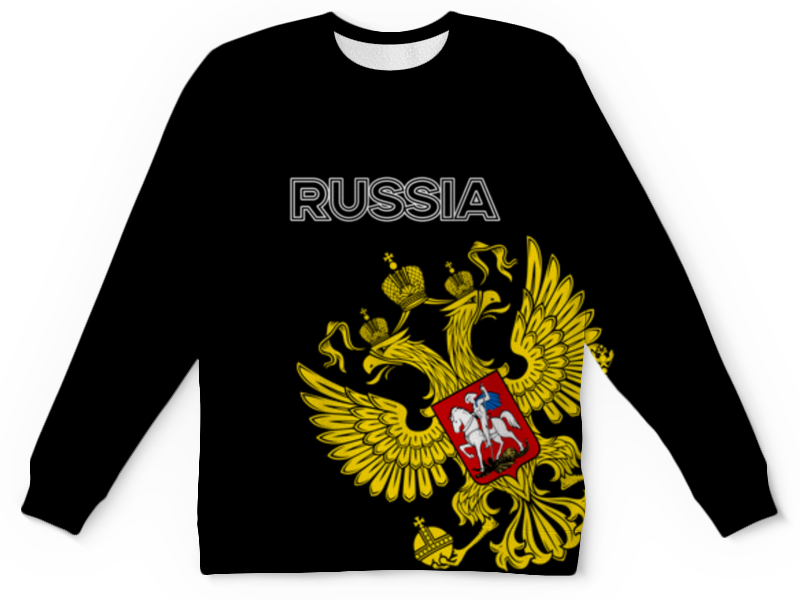 Printio Детский свитшот с полной запечаткой Россия