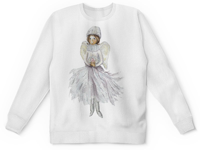 printio футболка с полной запечаткой для девочек снежный ангел Printio Детский свитшот с полной запечаткой Снежный ангел
