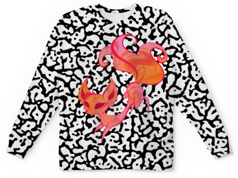 Printio Детский свитшот с полной запечаткой Огненная лиса printio футболка с полной запечаткой для мальчиков огненная лиса