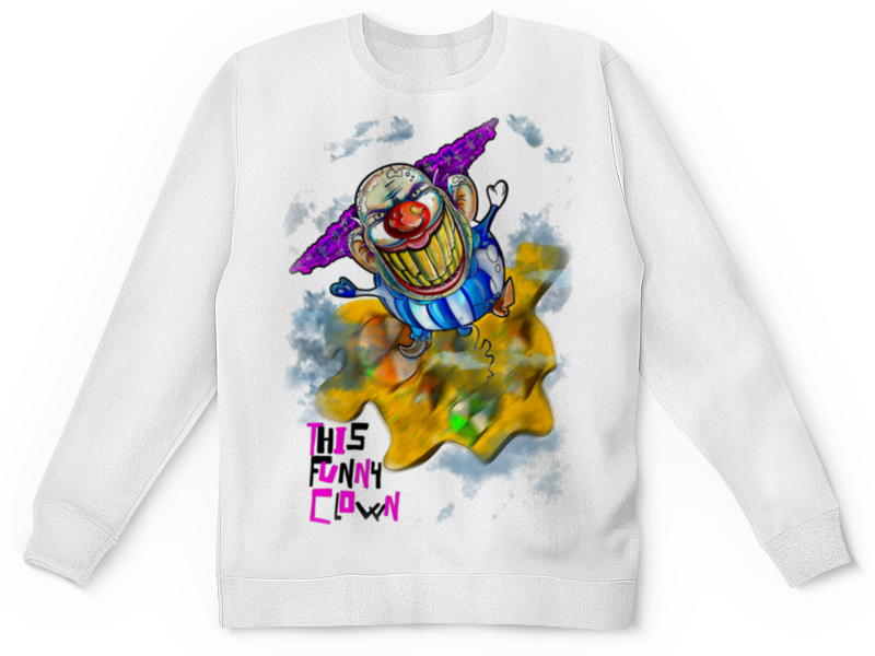 Printio Детский свитшот с полной запечаткой Смешной клоун