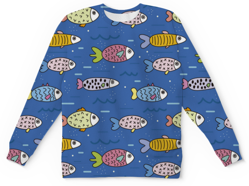 Printio Детский свитшот с полной запечаткой Под водой printio футболка с полной запечаткой мужская под водой