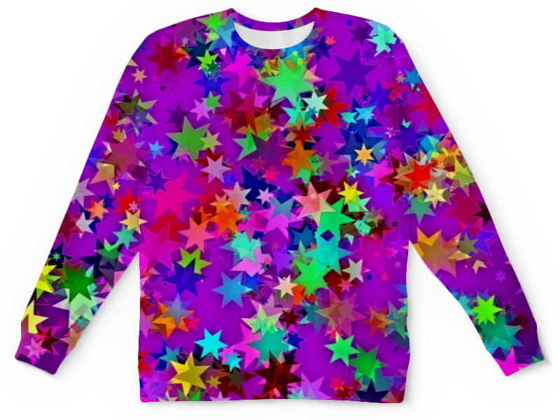 Printio Детский свитшот с полной запечаткой Звездное конфетти printio футболка с полной запечаткой мужская звездное конфетти