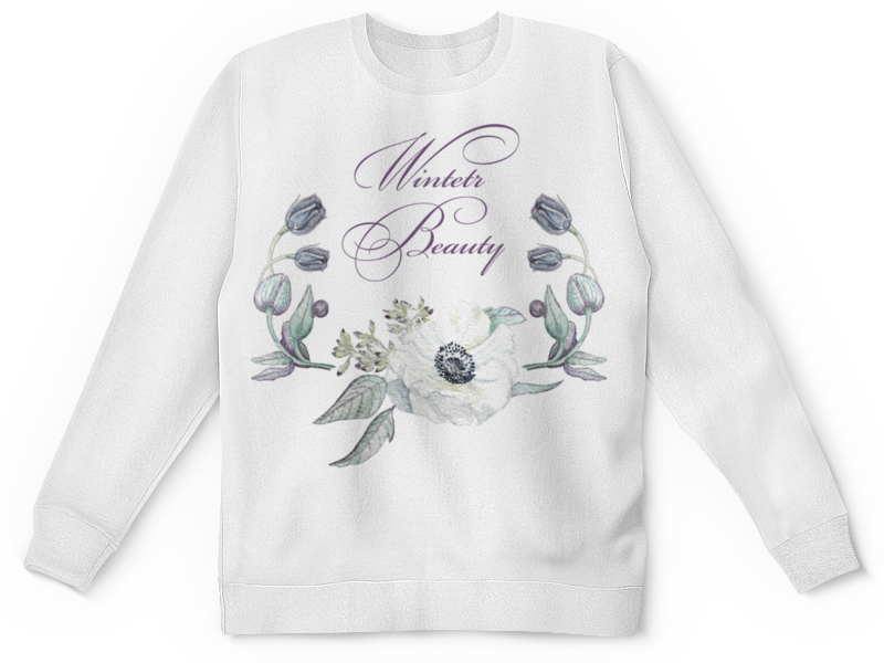 Printio Детский свитшот с полной запечаткой Winter beauty (зимняя красота)