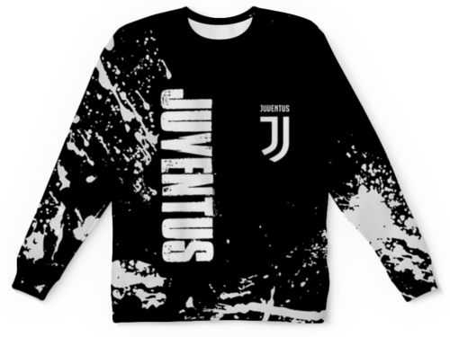 Заказать детские свитшоты в Москве. Детский свитшот с полной запечаткой JUVENTUS SPORT от weeert - готовые дизайны и нанесение принтов.