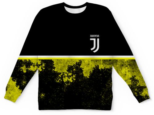 Заказать детские свитшоты в Москве. Детский свитшот с полной запечаткой JUVENTUS SPORT от weeert - готовые дизайны и нанесение принтов.
