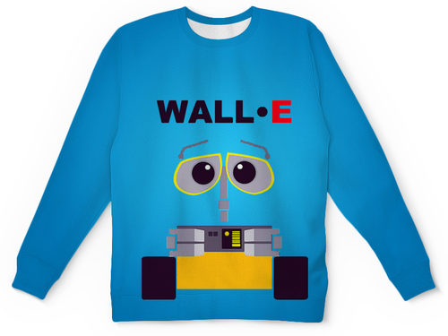 Заказать детские свитшоты в Москве. Детский свитшот с полной запечаткой WALL-E     от T-shirt print  - готовые дизайны и нанесение принтов.