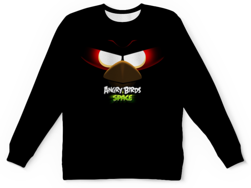 Заказать детские свитшоты в Москве. Детский свитшот с полной запечаткой Space (Angry Birds) от Аня Лукьянова - готовые дизайны и нанесение принтов.