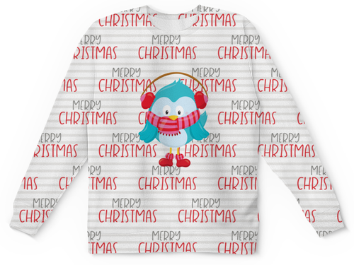 Заказать детские свитшоты в Москве. Детский свитшот с полной запечаткой Christmas от THE_NISE  - готовые дизайны и нанесение принтов.