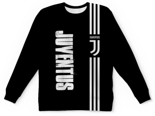 Заказать детские свитшоты в Москве. Детский свитшот с полной запечаткой JUVENTUS SPORT от weeert - готовые дизайны и нанесение принтов.