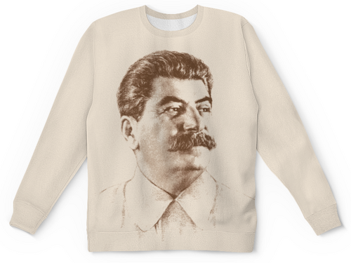 Заказать детские свитшоты в Москве. Детский свитшот с полной запечаткой Сталин от Рустам Юсупов - готовые дизайны и нанесение принтов.