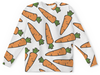 Заказать детские свитшоты в Москве. Детский свитшот с полной запечаткой Морковки от skynatural - готовые дизайны и нанесение принтов.