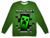 Заказать детские свитшоты в Москве. Детский свитшот с полной запечаткой Minecraft    от T-shirt print  - готовые дизайны и нанесение принтов.