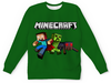 Заказать детские свитшоты в Москве. Детский свитшот с полной запечаткой Minecraft  от T-shirt print  - готовые дизайны и нанесение принтов.