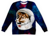 Заказать детские свитшоты в Москве. Детский свитшот с полной запечаткой Собака в космосе  от T-shirt print  - готовые дизайны и нанесение принтов.