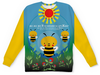Заказать детские свитшоты в Москве. Детский свитшот с полной запечаткой Пчелка Жужа от MERLINAVE - готовые дизайны и нанесение принтов.