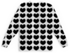 Заказать детские свитшоты в Москве. Детский свитшот с полной запечаткой Черные сердечки от THE_NISE  - готовые дизайны и нанесение принтов.