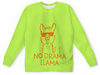 Заказать детские свитшоты в Москве. Детский свитшот с полной запечаткой No Drama !!! от T-shirt print  - готовые дизайны и нанесение принтов.