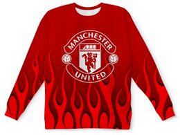 Заказать детские свитшоты в Москве. Детский свитшот с полной запечаткой Manchester United от THE_NISE  - готовые дизайны и нанесение принтов.