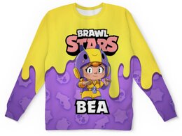 Заказать детские свитшоты в Москве. Детский свитшот с полной запечаткой BRAWL STARS BEA от geekbox - готовые дизайны и нанесение принтов.