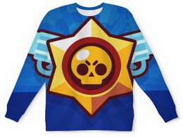 Заказать детские свитшоты в Москве. Детский свитшот с полной запечаткой Brawl Stars  от T-shirt print  - готовые дизайны и нанесение принтов.