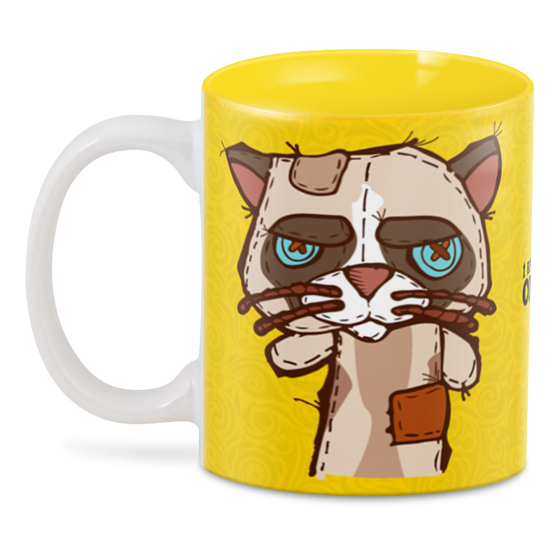 Printio 3D кружка ☂ grumpy cat ☂