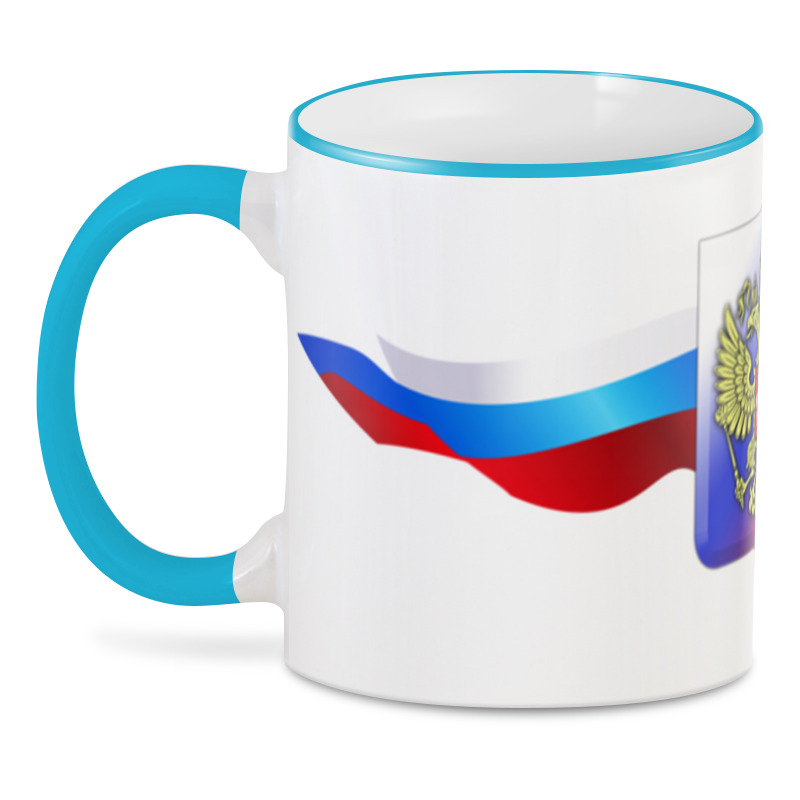Printio 3D кружка Россия кружка аня герб и флаг россии красный цвет ручка и внутри кружки
