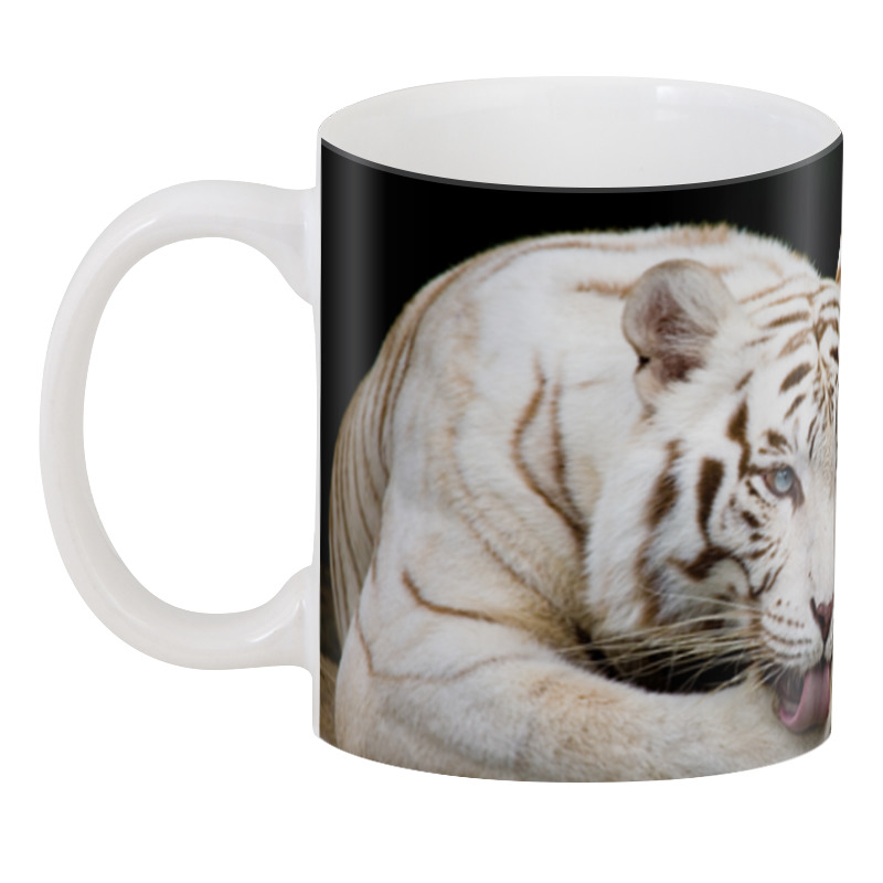 Printio 3D кружка Белый тигр
