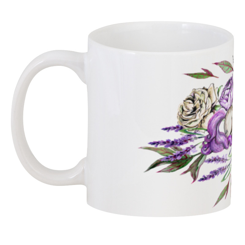 Printio 3D кружка Единорог среди цветов роз и лаванды printio 3d кружка сказочный чай