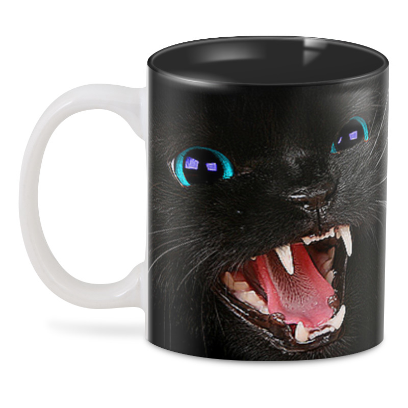 Printio 3D кружка Черная кошка