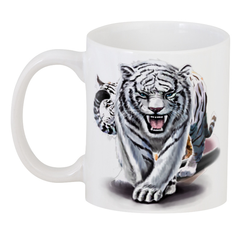 printio 3d кружка полосатый тигр Printio 3D кружка Тигр
