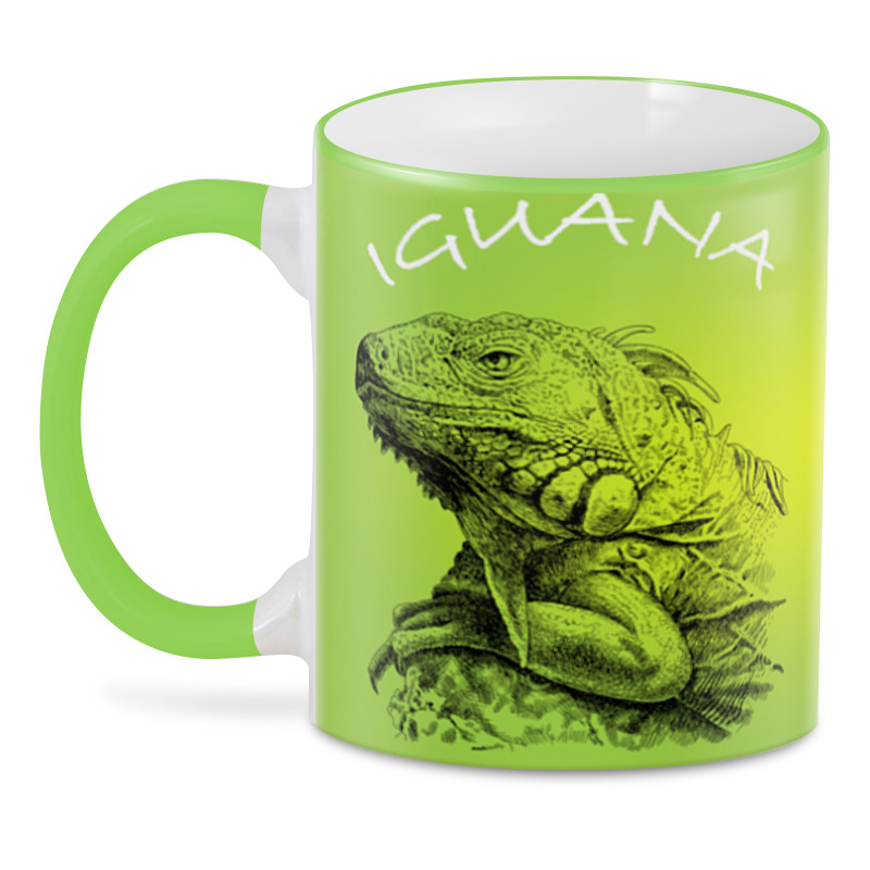 Printio 3D кружка ⚠ iguana ⚠