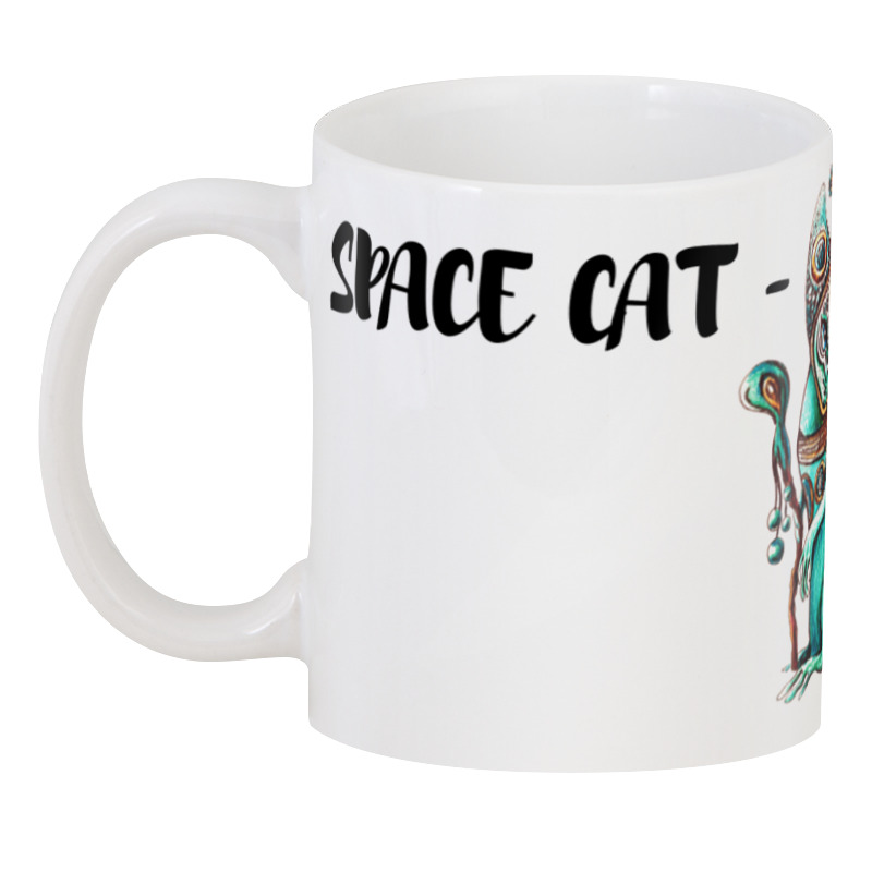 Printio 3D кружка Space cat - space cup мужская футболка космическая кошка с игрушками l черный