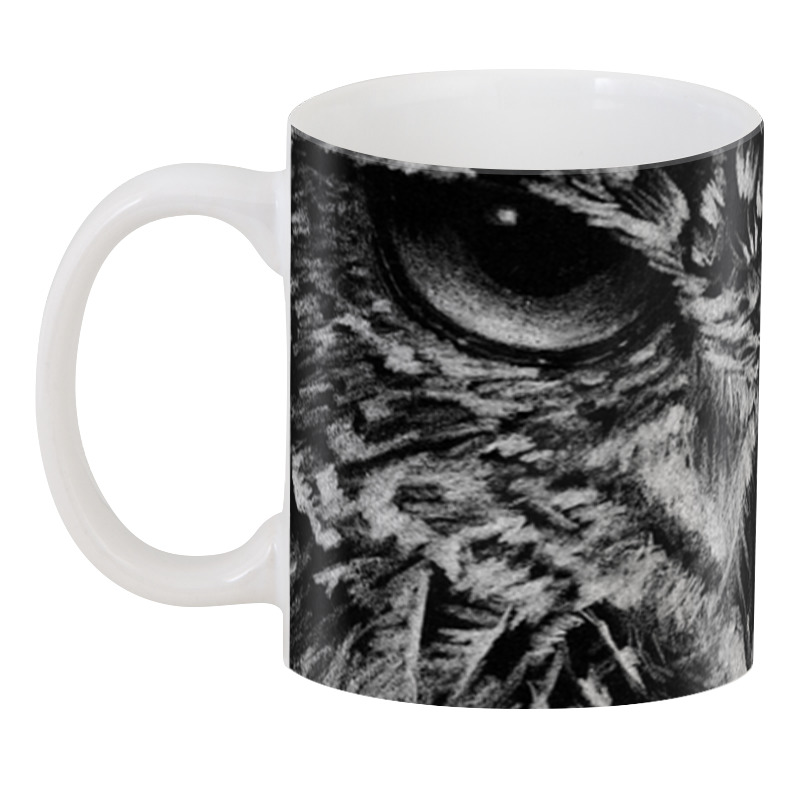 Printio 3D кружка Черно-белая сова printio 3d кружка сова owl
