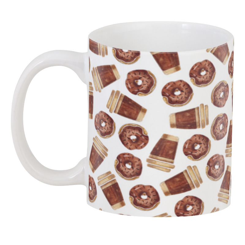 Printio 3D кружка Кофе и пончики printio кружка пончики